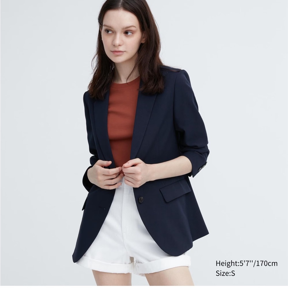 Uniqlo Navy Blazer AirSense size S NWT